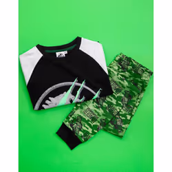 Jurassic World Boys Camo Print Pyjama - Long Leg, 5-6 Years