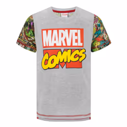 Marvel Short Sleeved T-Shirt (Boys Grey) - 7-8 Years