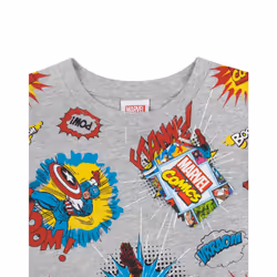 Marvel Short Sleeved T-Shirt (Boys Grey) - 11-12 Years