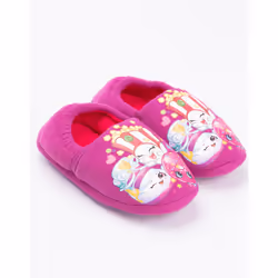 Shopkins Purple Pink Girls Slippers UK Kids sizes 6 - 2 Novelty Character Gift - UK Child 8