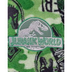 Jurassic World Dressing Gown Boys Kids Camo T Rex Pjs Bathrobe Robe - 7-8 Years