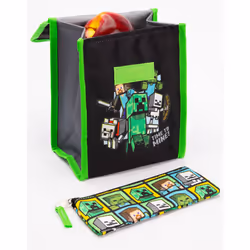 Minecraft Backpack & Lunch Box Kids 5 Piece School Rucksack Bag Set One Size