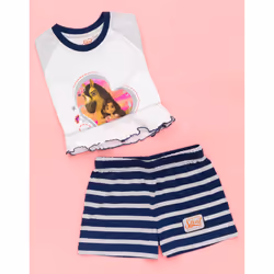 DreamWorks Girls Blue Spirit Pyjamas - Short Leg, 7-8 Years