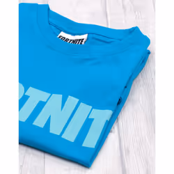 Fortnite Boys T-Shirt Battle Royale Kids Blue OR Black Short Sleeve Top - Blue, L