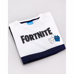 Fortnite T-Shirt Boys Kids Colour Options Gamer Short Sleeve Top - White, 13-14 Years