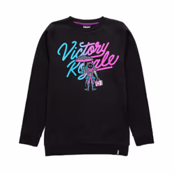 Fortnite Sweater Boys Kids Victory Royale Game Black Jumper T-Shirt - 13-14 Years