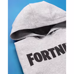 Fortnite Hoodie Boys Kids Battle Royale Logo Game Jumper Sweater - Grey, 13-14 Years