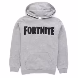 Fortnite Hoodie Boys Kids Battle Royale Logo Game Jumper Sweater - Grey, 13-14 Years