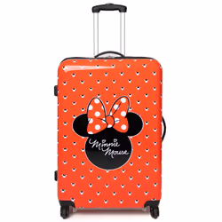 Disney Minnie Mouse Suitcase Cabin Small Medium OR Large Hard Cover Trolley - Large