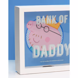 Peppa Pig Money Box (Mens White)