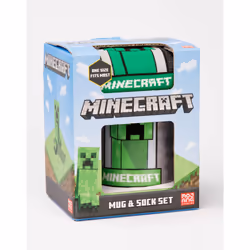 Minecraft Mug and Sock Gift Set (Boys Green)