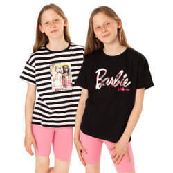 Barbie Short Sleeved T-Shirt (Girls Black) - 3-4 Years