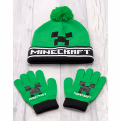 Minecraft Beanie Hat (Boys Black)