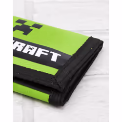 Minecraft Velcro Wallet (Boys Green)