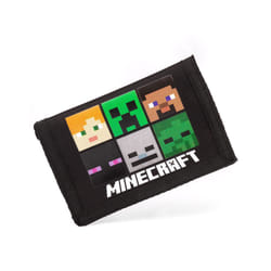 Minecraft Velcro Wallet (Unisex Kids Black)