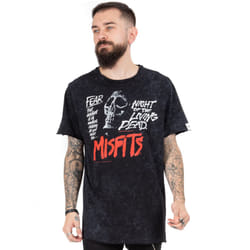 Misfits T-Shirt Unisex Punk Rock Song Band Music Gifts Black Tee - XL