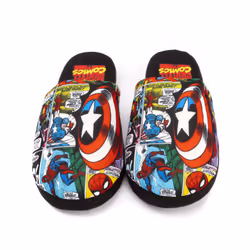 Marvel Avengers Slippers Comic Mens Slip On House Shoes Loafers - 7-8 UK