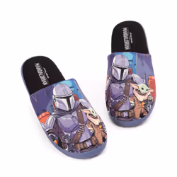The Mandalorian Slippers Mens Baby Yoda Star Wars House Shoes - 11-12 UK