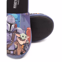 The Mandalorian Slippers Mens Baby Yoda Star Wars House Shoes - 11-12 UK