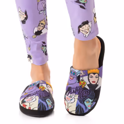 Disney Villains Slippers Womens Slip On Evil Ladies House Shoes - 3-4 UK