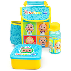 Cocomelon Lunch Bag Bottle and Snack Pot (Boys Blue)