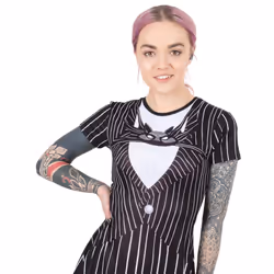 Nightmare Before Christmas Dress For Women | Ladies Jack Skellington Costume Outfit | Disney Merchandise - XL