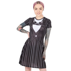 Nightmare Before Christmas Dress For Women | Ladies Jack Skellington Costume Outfit | Disney Merchandise - 3XL