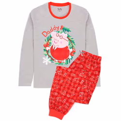 Peppa Pig Christmas Family Pyjamas Adults Baby Toddlers Kids - Men's, S