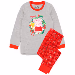 Peppa Pig Christmas Family Pyjamas Adults Baby Toddlers Kids - Girls, 12-18 Months
