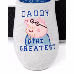 Peppa Pig Slippers Mens Adults Daddy Gift Slip On House Shoes - 11-12 UK