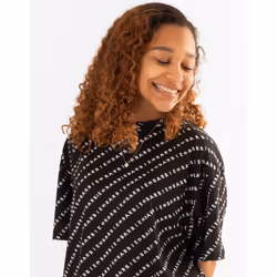 Barbie Oversized Short Sleeved T-Shirt (Womens Black) - X-Large