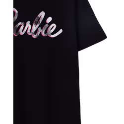Barbie Oversized Short Sleeved T-Shirt (Womens Black) - Medium
