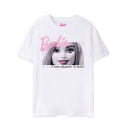 Barbie Short Sleeved T-Shirt (Womens White) - XX-Large