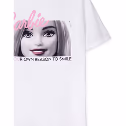 Barbie Short Sleeved T-Shirt (Womens White) - XX-Large
