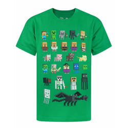 Minecraft Short Sleeved T-Shirt (Boys Green) - 13-14 Years