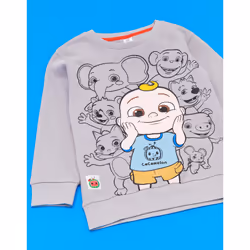 Cocomelon Sweatshirt (Unisex Kids Grey) - 2-3 Years