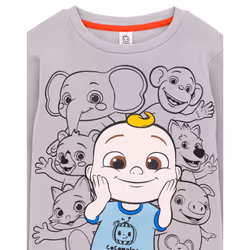 Cocomelon Sweatshirt (Unisex Kids Grey) - 2-3 Years