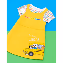 Cocomelon Short Sleeved T-Shirt (Unisex Kids Yellow) - 2-3 Years