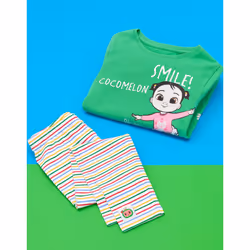 Cocomelon T-Shirt and Legging Set (Unisex Kids Green) - 18-24 Months