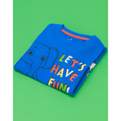 Cocomelon Short Sleeved T-Shirt (Unisex Kids Blue) - 5-6 Years