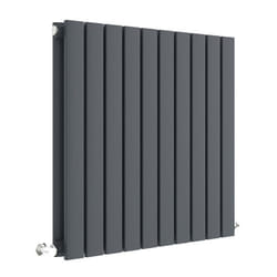 Aspire Anthracite Designer Radiator Horizontal Flat Panel Double Panel 600 x 586