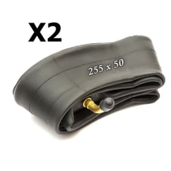 2x Innertube 255 x 50 Bent Schradar Valve Stroller Pushchair Pram Buggy Tube