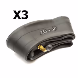 3x Innertube 255 x 50 Bent Schradar Valve Stroller Pushchair Pram Buggy Tube