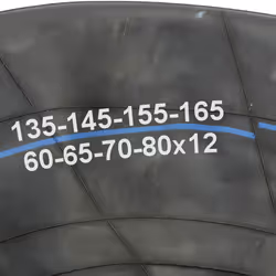 12'' 12 Inch Inner Tube Car Tyre Wheel 135x12 145x12 155x12 165x12 60/65/70/80