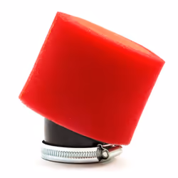 38mm Quad Bike / ATV Air Filter Red Performance Foam Style Bent Neck