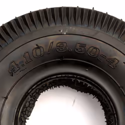 10 Inch Tyre 4.10/3.50-4 Mini BMX Bike Black Block Tread Tubeless 4Ply