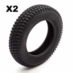 2 Tyre 3.00-8 Black Knobbly Block Tread Mobility Scooter 8 Inch Wheel Rim 4 Ply