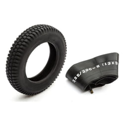 Tyre & Innertube 3.00-8 Black Block Tread Fits Mobility Scooter 8 Inch Rim 4 Ply