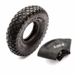 10 Inch Tyre & Innertube 3.00-4 Diamond Tread 4 Ply Sack Hand Truck 4 Inch Rim