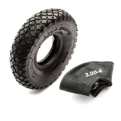 10 Inch Tyre & Innertube 3.00-4 Diamond Tread 4 Ply Sack Hand Truck 4 Inch Rim